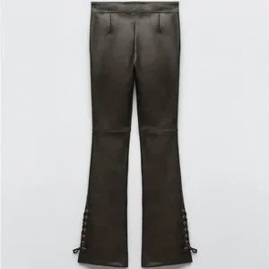Zara | Pants & Jumpsuits | Zara Fauxleatherlaced Pants New